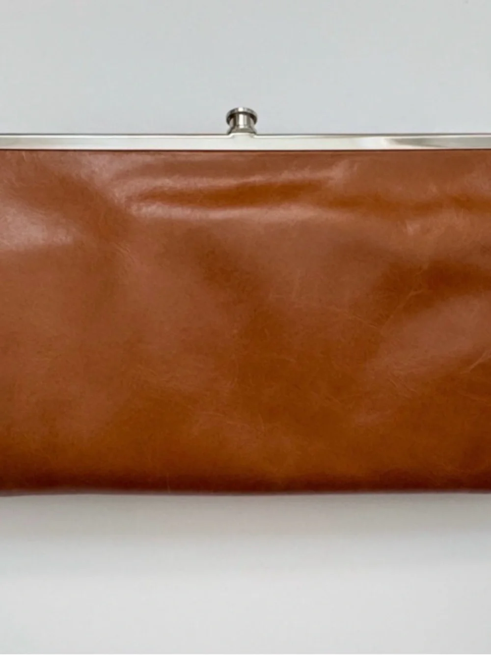 Hobo Lauren Leather Clutch Tan Brown Wallet